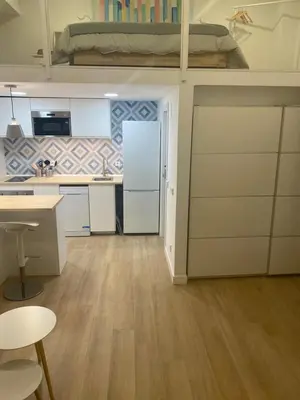 Una cocina o zona de cocina en Precioso apartamento en el corazón de Madrid