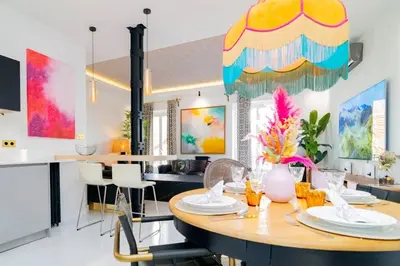 Zona de estar de Luxury Golden Apartamento a solo pasos de Gran Vía