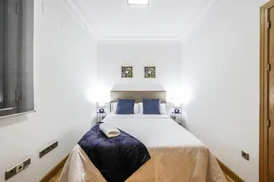Cama o camas de una habitación en Luxury apartment in the center of Madrid