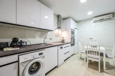 Una cocina o zona de cocina en Luxury apartment in the center of Madrid