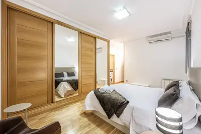 Cama o camas de una habitación en Luxury apartment in the center of Madrid