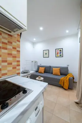Zona de estar de Studio with terrace in Salamanca, Madrid