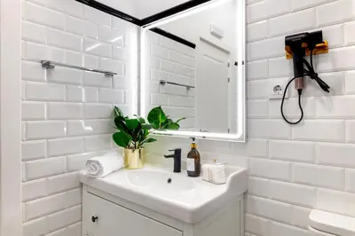 Un baño de Central and luxury apartament in Madrid 2 rooms 2 bathrooms
