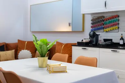 Una cocina o zona de cocina en Central and luxury apartament in Madrid 2 rooms 2 bathrooms