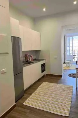 Una cocina o zona de cocina en Elegante estudio en Plaza Mayor