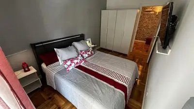 Cama o camas de una habitación en Apartament Azca 34