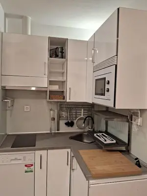 Una cocina o zona de cocina en Apartament Azca 34