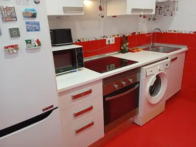Una cocina o zona de cocina en Apartamento a una parada de Atocha