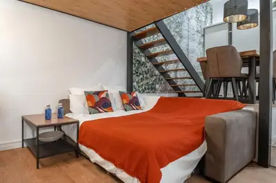 Cama o camas de una habitación en 3min Walk Malasana - Trendy Cafes and Tapas Street