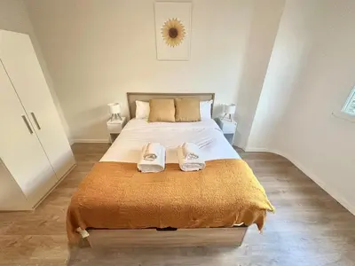 Cama o camas de una habitación en Retiro Residence Girasol