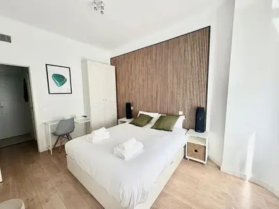 Cama o camas de una habitación en Retiro Residence esmeralda