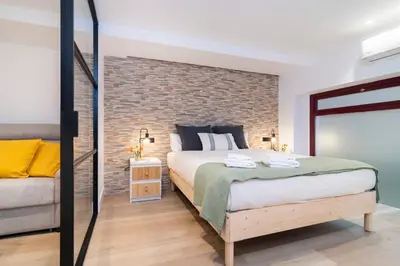 Cama o camas de una habitación en Melilla Chill Spot junto Puerta de Toledo