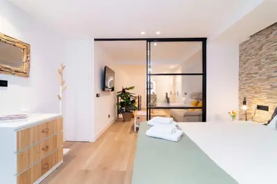 Cama o camas de una habitación en Melilla Chill Spot junto Puerta de Toledo