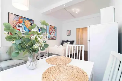 Zona de estar de Loft Chill en el Corazón de Madrid
