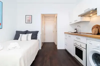 Una cocina o zona de cocina en Loft Chill en el Corazón de Madrid