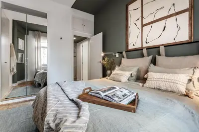 Cama o camas de una habitación en Alameda - 2 bedrooms and terrace in Ibiza