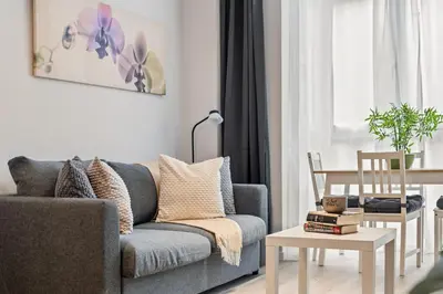 Zona de estar de Accessible flat near the Toledo Bridge - 1A