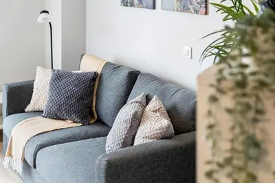 Zona de estar de Accessible flat near the Toledo Bridge - Atico A