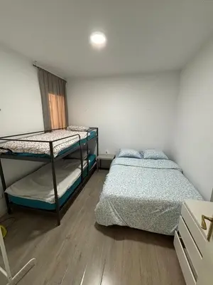 Cama o camas de una habitación en Two-bedroom apartment in Alonso Cano