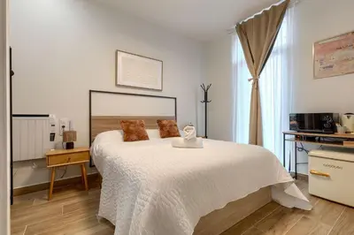 Cama o camas de una habitación en Casa Príncipe Pío