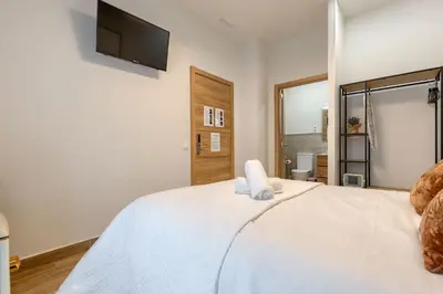 Cama o camas de una habitación en Casa Príncipe Pío
