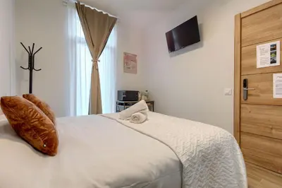 Cama o camas de una habitación en Casa Príncipe Pío