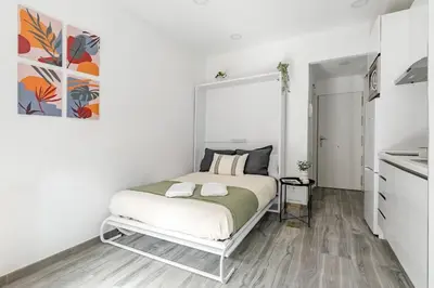 Cama o camas de una habitación en Ballesta Cool Spot