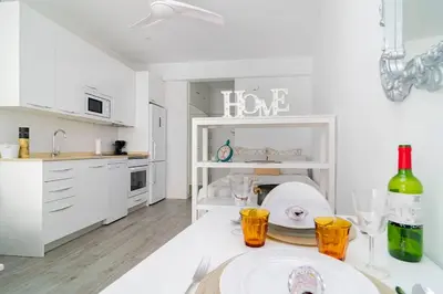 Una cocina o zona de cocina en Fantástico Loft en el Entorno Urbano