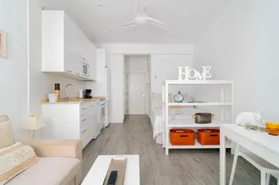 Una cocina o zona de cocina en Fantástico Loft en el Entorno Urbano
