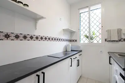 Plano de apartamento de dos habitaciones en vallecas