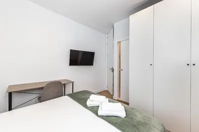 Cama o camas de una habitación en Waou Urban Home Goya - Corta Duración