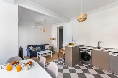 Una cocina o zona de cocina en Waou Urban Home Goya - Corta Duración