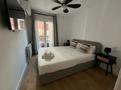 Cama o camas de una habitación en Apartamento Plaza Mayor-La Latina