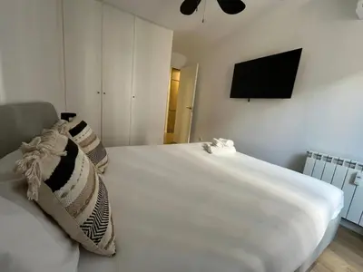 Cama o camas de una habitación en Apartamento Plaza Mayor-La Latina