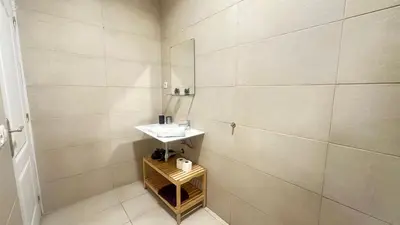 Un baño de Habitaciones Manuela