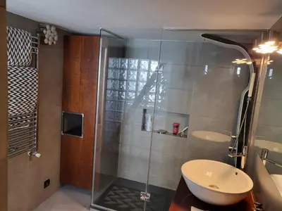 Un baño de Lovely Loft Apartment Madrid Center