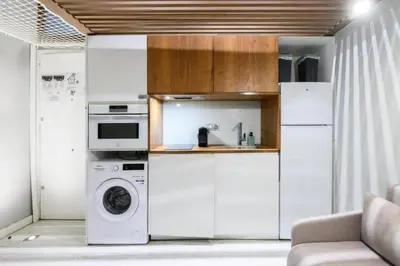 Una cocina o zona de cocina en Stylish Stay in the Center of Madrid