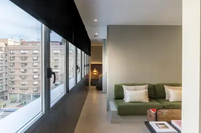 Zona de estar de Edmond Vibes Almagro Suites