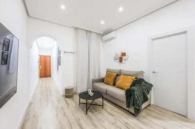 Zona de estar de Modern apartment on Gran Via