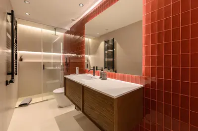 Un baño de Amplio piso exterior de un dormitorio en La Latina Temporal SCR7B2
