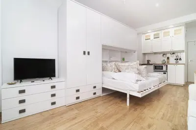 Cama o camas de una habitación en Refugio Luminoso Junto a Gran Vía