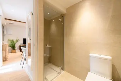 Un baño de Acogedora vivienda en La Latina, una de las zonas más emblemáticas del centro de Madrid ENC132