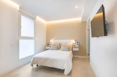 Cama o camas de una habitación en Maravilloso estudio en pleno centro