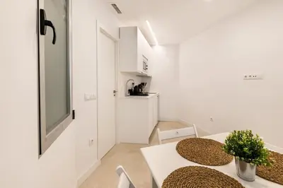 Una cocina o zona de cocina en Maravilloso estudio en pleno centro