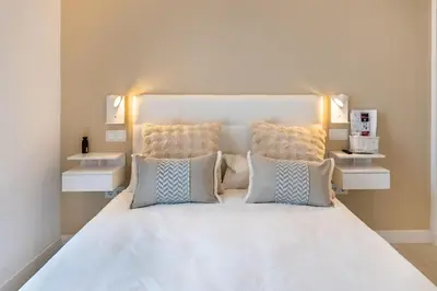 Cama o camas de una habitación en Maravilloso estudio en pleno centro