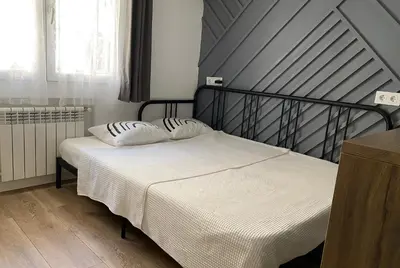 Cama o camas de una habitación en Smart Studio Madrid Ventas