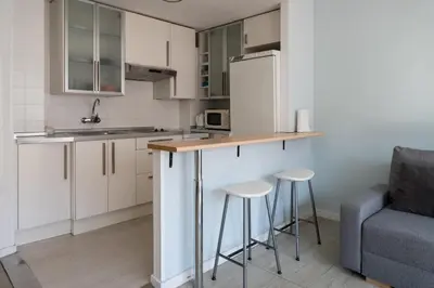 Una cocina o zona de cocina en Apartamento Plaza de España
