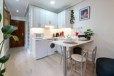 Una cocina o zona de cocina en Chic Madrid Studio - Art and Soul in the Prado