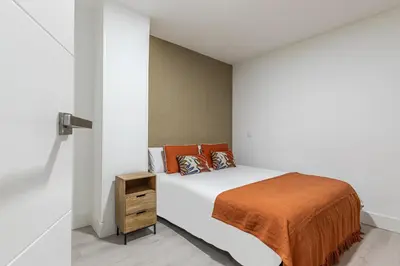 Cama o camas de una habitación en Apartamento Boutique Retiro I - Alojamiento corta estancia