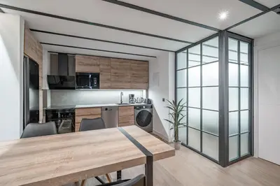 Una cocina o zona de cocina en Apartamento Deluxe Prosperidad